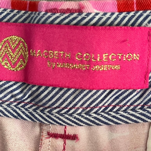 NWT Macbeth Collection Pink Red Geo Print SHORTS Women's Size M Casual Summer. - Picture 5 of 11